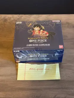One Piece Card Game Romance Dawn OP-01 Booster Box Sealed - English White Bottom - Image 2