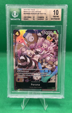 One Piece CCG Perona OP06-093 Wings of the Captain SR Foil BGS 10 Pristine 💎 - Image 1