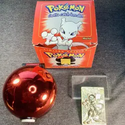 Pokemon Ball 1999 Mewtwo 23k Gold Plated Trading Card Burger King - Image 1