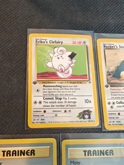 Assorted Lot Of 7 - 1st Edition Vintage Gym Heroes Set Pokemon Cards Non-Holo - Image 3