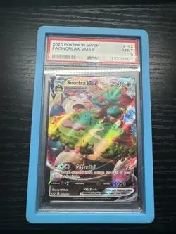 Snorlax VMAX 142/202 SWSH01 Sword & Shield Holo Card PSA 9 - Image 1
