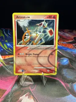 Arceus AR3/9 Holographic Pokemon Card – Swirl - Image 1