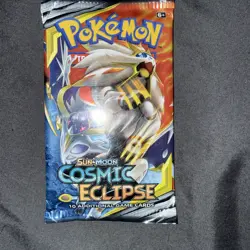 Pokemon - Cosmic Eclipse - 10-Card Sealed Booster Pack (Lunala & Solgaleo) - Image 1