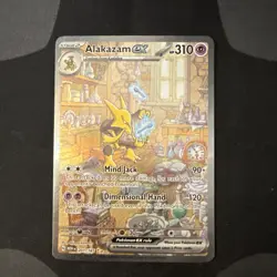 Pokemon Alakazam EX TCG Card 201/165 SV Scarlet & Violet 151 NM Condition - Image 1