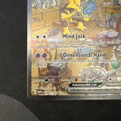 Pokemon Alakazam EX TCG Card 201/165 SV Scarlet & Violet 151 NM Condition - Image 3