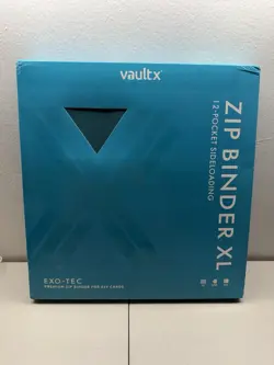 Vault x Exo-Tec 12-Pocket XL Zip Binder 26 Pages, 624 Cards, Ocean Blue/Teal - Image 1