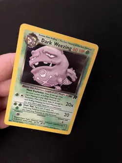 Dark Weezing 14/82 PL Holo Rare Pokemon Card Vintage 1999 WOTC Team Rocket Set 6 - Image 2