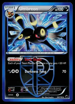 Pokemon Card - Umbreon (Team Plasma) Plasma Freeze 64/116 Holo Rare - Image 1