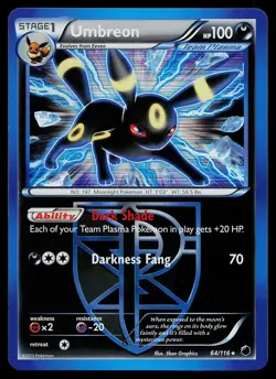 Pokemon Card - Umbreon (Team Plasma) Plasma Freeze 64/116 Holo Rare - Image 1