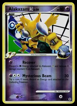 Pokemon Card - Alakazam E4 Rising Rivals 38/111 Uncommon Reverse Holo - Image 1