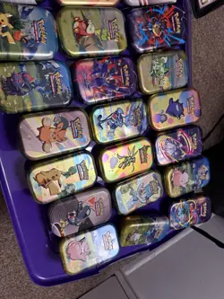 Huge Pokemon Lot With Tins Full Of Cards - Image 1