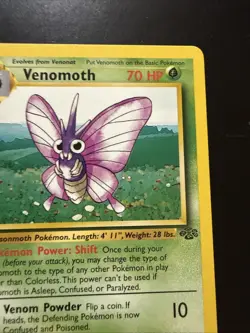 Pokemon TCG Venomoth Jungle 29/64 1st Edition Non-Holo Rare Card - Image 3