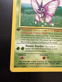 Pokemon TCG Venomoth Jungle 29/64 1st Edition Non-Holo Rare Card - Image 5