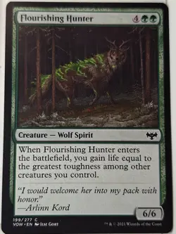 Flourishing Hunter - Innistrad: Crimson Vow - Magic the Gathering MTG Nice! - Image 1