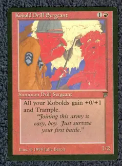 KOBOLD DRILL SERGEANT uncommon 1994 LEGENDS Magic the Gathering Unplayed NM - Image 1