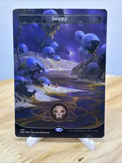 Swamp (488) (Borderless) (Galaxy Foil) Unfinity Foil - Image 1