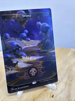 Swamp (488) (Borderless) (Galaxy Foil) Unfinity Foil - Image 2
