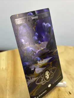 Swamp (488) (Borderless) (Galaxy Foil) Unfinity Foil - Image 3