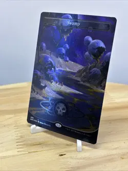 Swamp (488) (Borderless) (Galaxy Foil) Unfinity Foil - Image 4