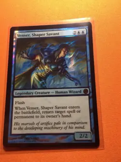 MTG Magic The Gathering Venser, Shaper Savant Foil FtV Blue Wizard - Image 1