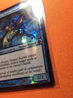 MTG Magic The Gathering Venser, Shaper Savant Foil FtV Blue Wizard - Image 2