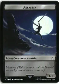 MTG Assassin // Phobos Double-Sided Token FOIL T Universes Beyond: Assassin's Cr - Image 2