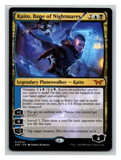 1x Kaito, Bane of Nightmares, Duskmourn, Magic MTG NM - Centering Off A Bit - Image 1