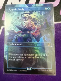 Rhystic Study (Anime Borderless) Wilds of Eldraine: Enchanting Tales Foil - Image 1