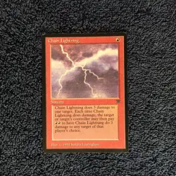 CHAIN LIGHTNING common 1994 LEGENDS Magic the Gathering Light Play - Image 4