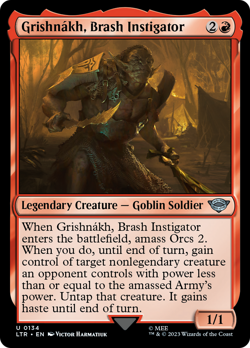 Grishnakh, Brash Instigator #134 | NM Near Mint | LTR Magic MTG - Image 1