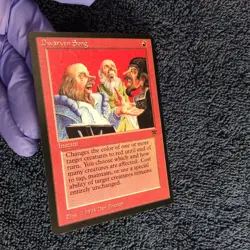 DWARVEN SONG uncommon 1994 LEGENDS MTG Unplayed. Printer run marks - Image 5