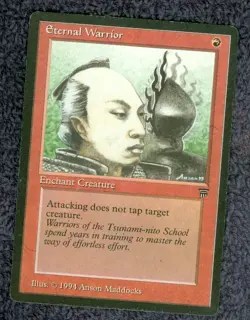ETERNAL WARRIOR uncommon 1994 LEGENDS Magic the Gathering Unplayed Near mint - Image 1