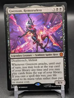 Gwenom Remorseless MTG Marvel Universes Beyond Legendary Creature NM - Image 1