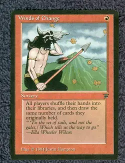 WINDS OF CHANGE uncommon 1994 LEGENDS Magic the Gathering Unplayed Near mint - Image 1