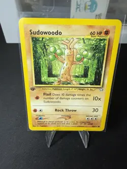 Sudowoodo 1st Edition 77/111 Neo Genesis Pokemon Card NM Vintage WOTC - Image 1