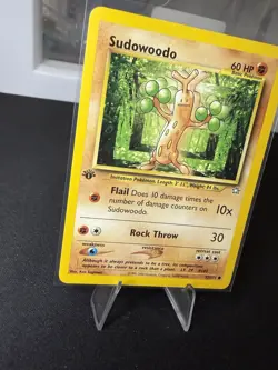 Sudowoodo 1st Edition 77/111 Neo Genesis Pokemon Card NM Vintage WOTC - Image 2