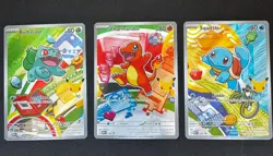 Pokemon TCG: Kanto First Partner Set of 3 - Bulbasaur, Charmander, Squirtle NM - Image 1