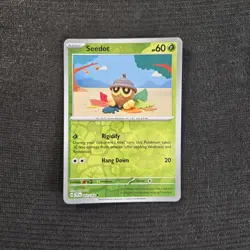 Pokemon TCG Temporal Forces Seedot Reverse Holo Card 3/162 - Image 1