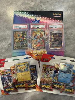 Pokemon Assorted Collection Lot - BINDER, CARDS, SLABS, SEALED ALL INCLUDED! - Image 1