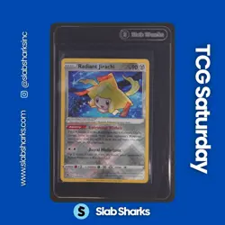 2022 POKEMON SWORD & SHIELD SILVER TEMPEST #120/195 RADIANT JIRACHI NM - Image 1