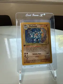 Pokemon TCG Vintage Machamp First Edition #8/102 Flawless Possible Grade 9 Or 10 - Image 1