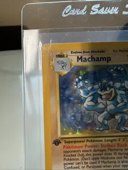 Pokemon TCG Vintage Machamp First Edition #8/102 Flawless Possible Grade 9 Or 10 - Image 4