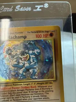 Pokemon TCG Vintage Machamp First Edition #8/102 Flawless Possible Grade 9 Or 10 - Image 5