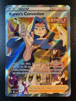 Karen's Conviction (Full Art) - 193/198 - SWSH Chilling Reign Pokemon Card - NM - Image 1