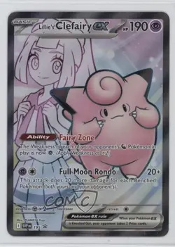 Lillie's Clefairy ex Full Art Pokemon Scarlet & Violet Black Star Promo #195 - Image 1