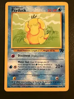 Pokemon TCG Psyduck 65/82 Team Rocket WOTC LP - Image 1
