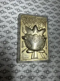 Pokemon Togepi Burger King 23k Gold Plated Trading Card 1999 Nintendo - Image 1