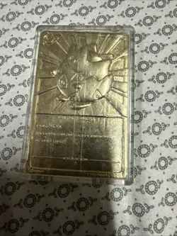 Pokemon Togepi Burger King 23k Gold Plated Trading Card 1999 Nintendo - Image 2