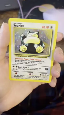 Pokemon TCG Snorlax Jungle 11/64 Holo NO SYMBOL ERROR Unlimited Holo Rare - Image 2