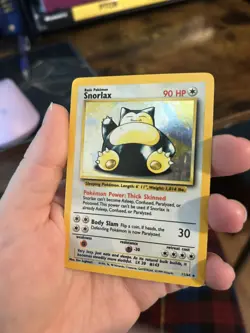 Pokemon TCG Snorlax Jungle 11/64 Holo NO SYMBOL ERROR Unlimited Holo Rare - Image 5